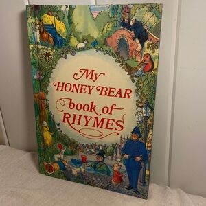 My Honey Bear Book of Rhymes hardcover children's book 80s vintage classic poems